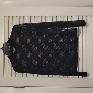 NWOT Shein Curve long sleeve lace mock turtle neck sz 1X